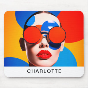 Pop Art Photo Collage Mouse Pad