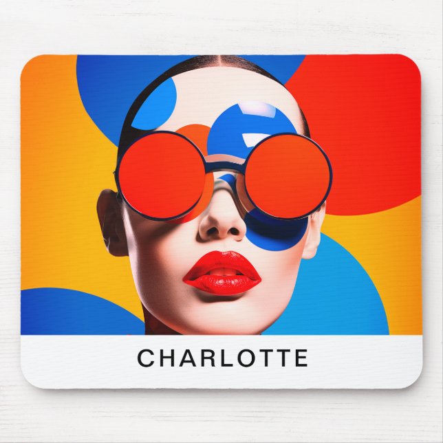 Pop Art Photo Collage  Mouse Pad (Front)