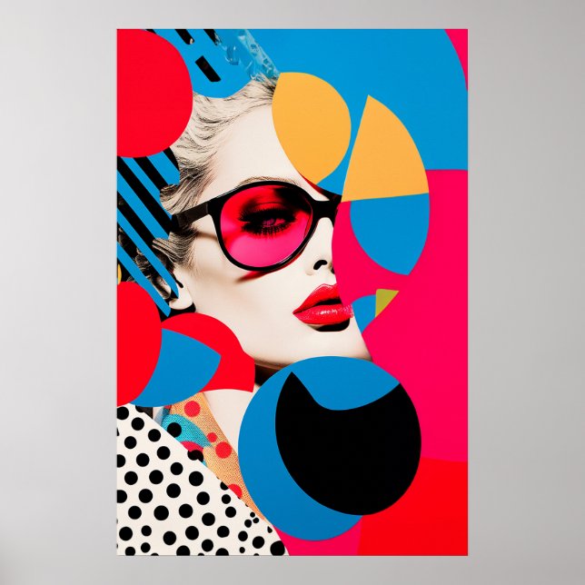 Pop Art Photo Collage  Poster (Front)
