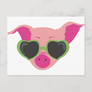 Pop art Piggy Postcard