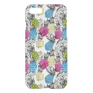 Pop Art Pineapples And Palm Leaves iPhone SE/8/7 Case