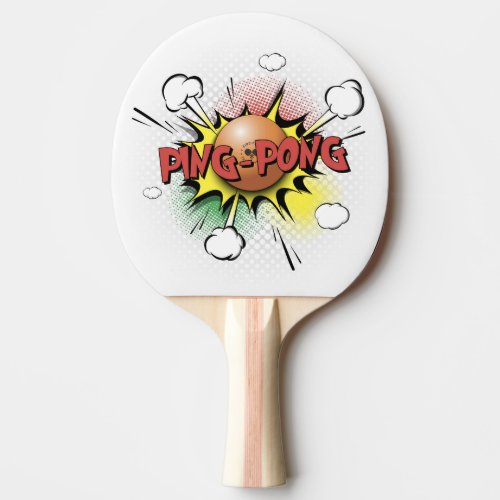 Pop Art  Ping Pong Paddle