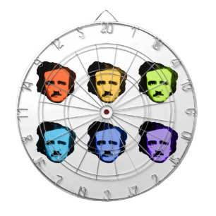 Pop Art Poe Dartboard With Darts