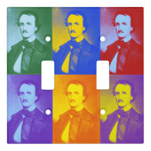 Pop Art Poe Light Switch Cover [Edgar Allan Poe]