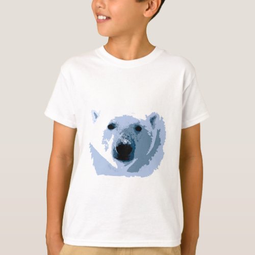 Pop Art Polar Bear T_Shirt