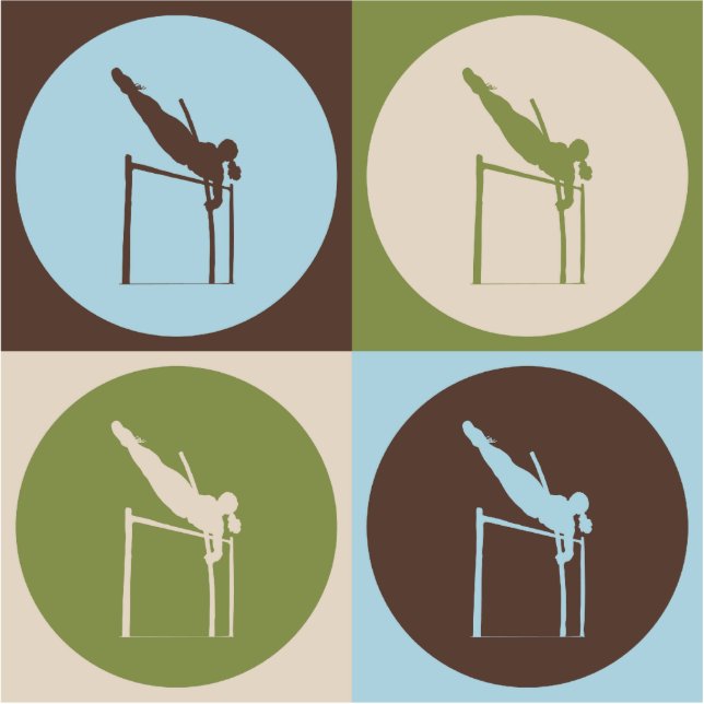 Pop Art Pole Vaulting Cutout (Front)