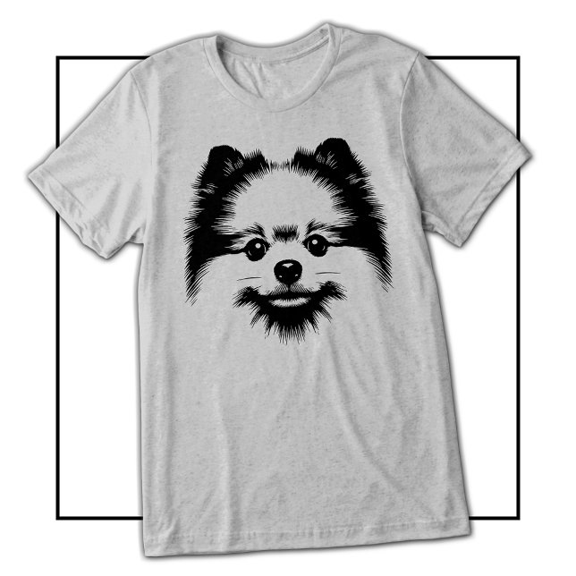Pop Art Pomeranian For Pomeranian Dog Lovers Tri-Blend Shirt (Pop Art Pomeranian For Pomeranian Dog Lovers Tri-Blend Shirt)