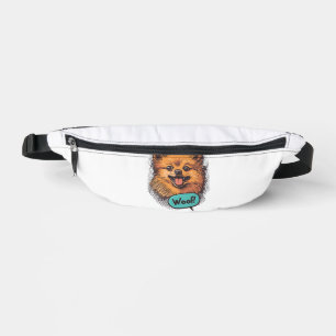 Pop Art Pomeranian � Retro Comic Dog Fanny Pack