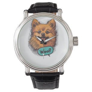 Pop Art Pomeranian � Retro Comic Dog Watch