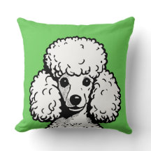 Pop Art Poodle Lime & White Chic Aesthetic