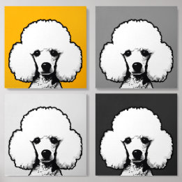 Pop Art Poodles Foam Core Photo Tile
