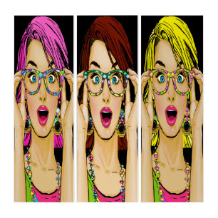 Pop Art POP Triptych