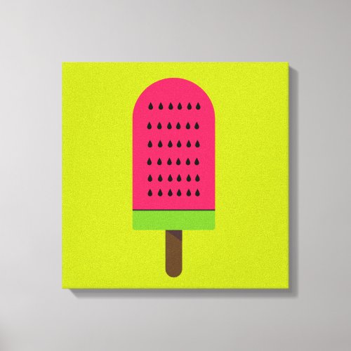 Pop Art popsicle fruity watermelon Canvas Print