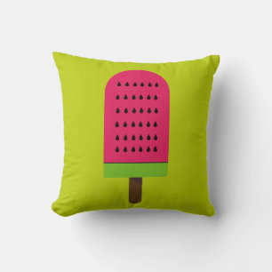 Pop Art popsicle fruity watermelon Throw Pillow