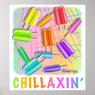 POP ART POPSICLES POSTER