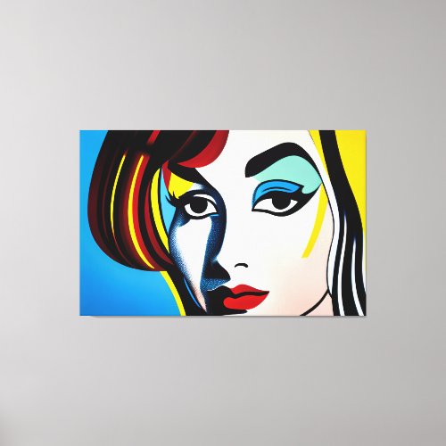 Pop Art Portrait Canvas Print