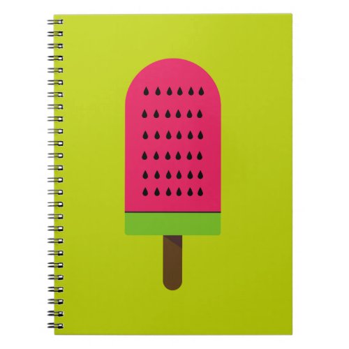 Pop Art posicle watermelon fruit art Notebook