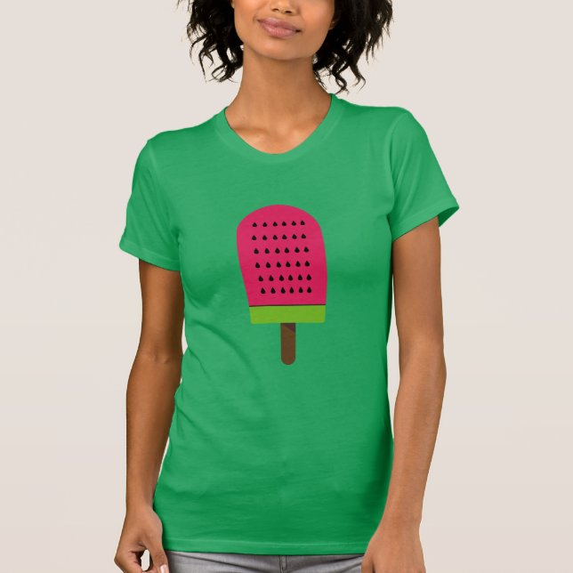 Pop Art posicle watermelon fruit art T-Shirt (Front)