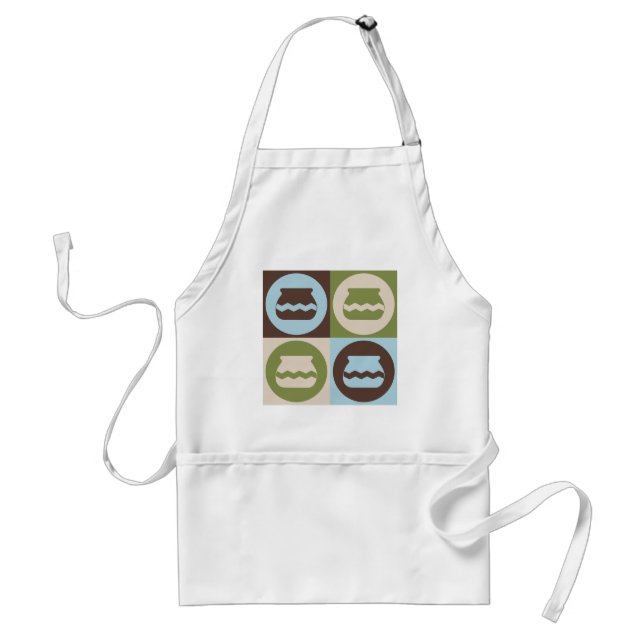 Pop Art Pottery Adult Apron (Front)
