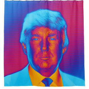 Pop Art President Trump Shower Curtain