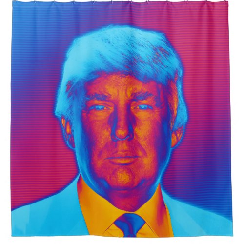 Pop Art President Trump Shower Curtain
