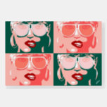 Pop Art Pretty Woman Sunglasses Red Lipstick Foam Board<br><div class="desc">Pop Art Pretty Woman with White Sunglasses and Red lipstick Biting Her Lip Cartoon</div>