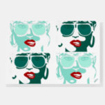 Pop Art Pretty Woman Sunglasses Red Lipstick Foam Board<br><div class="desc">Pop Art Pretty Woman with White Sunglasses and Red lipstick Biting Her Lip Cartoon</div>