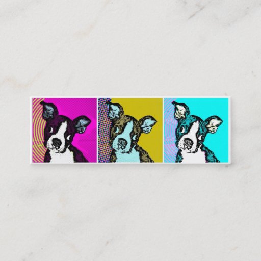 Customizable Pop Art Puppy Business Card Templates