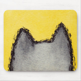 Pop Art PussyCat Yellow Mousepad
