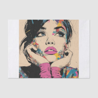 PoP Art Queen2 Tissue Paper