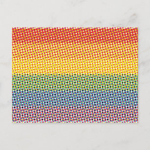 Pop Art Rainbow Flag Postcard
