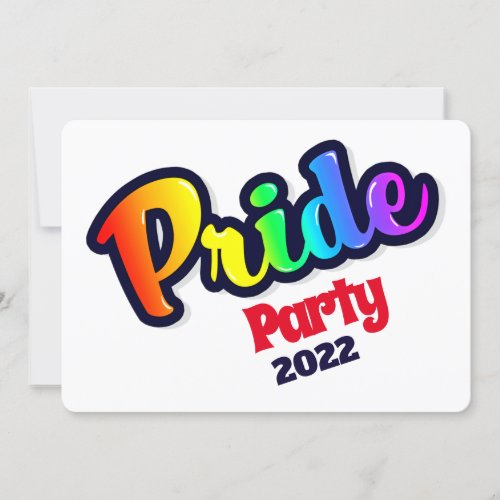 Pop Art Rainbow LGBT Pride _ Invitation
