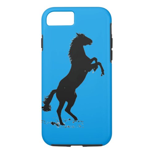 Pop Art Rear Horse Silhouette Tough iPhone 7 Case