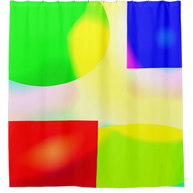 Pop art reflection shower curtain (Front)