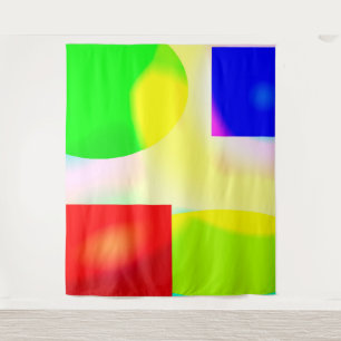 Pop art reflection tapestry
