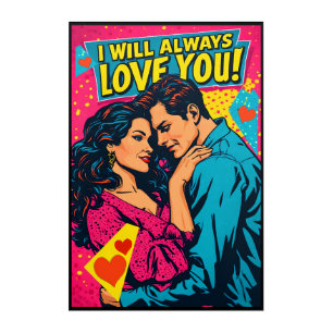Pop Art Retro Romance Comics Colorful Romantic