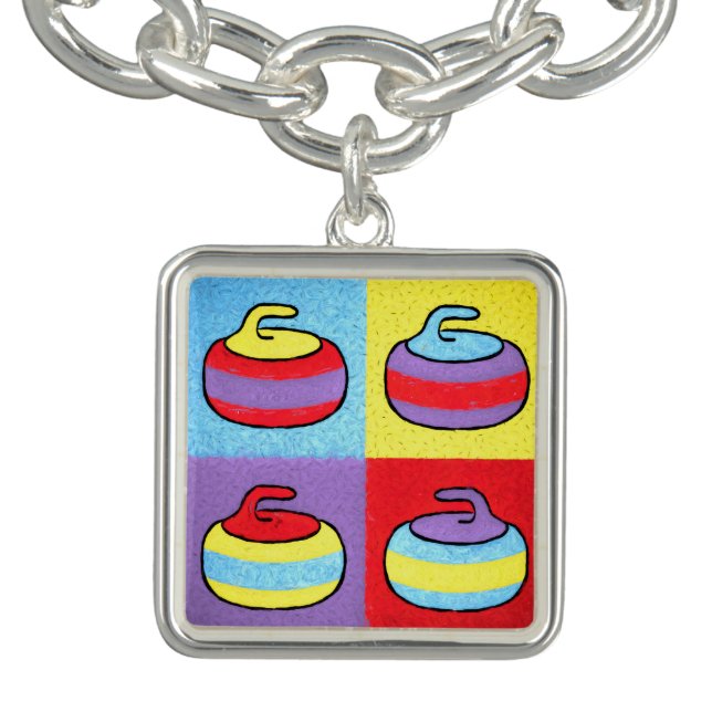 Pop Art Rocks Curling Design Bracelet (Design)
