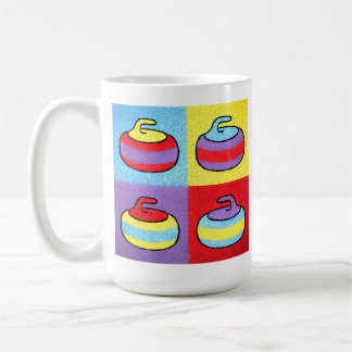 Pop Art Rocks Curling Design Coffee Mug