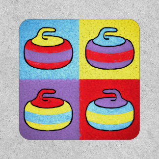 Pop Art Rocks Curling Design Patch