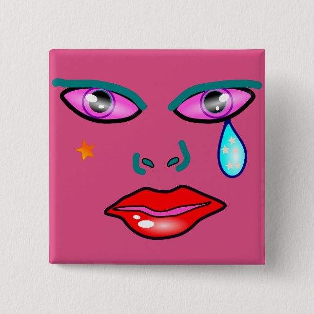 Pop Art Rockstar Pin (Front)