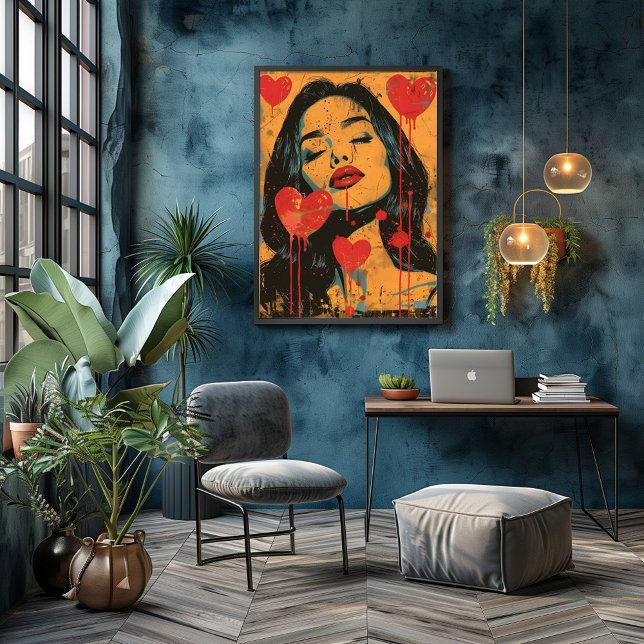 Pop Art Romantic: Seductora Look Photo Print (Creator Uploaded)