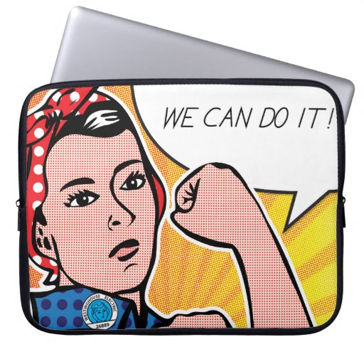Pop Art Rosie the Riveter Roy Lichtenstein Laptop Sleeve | Zazzle