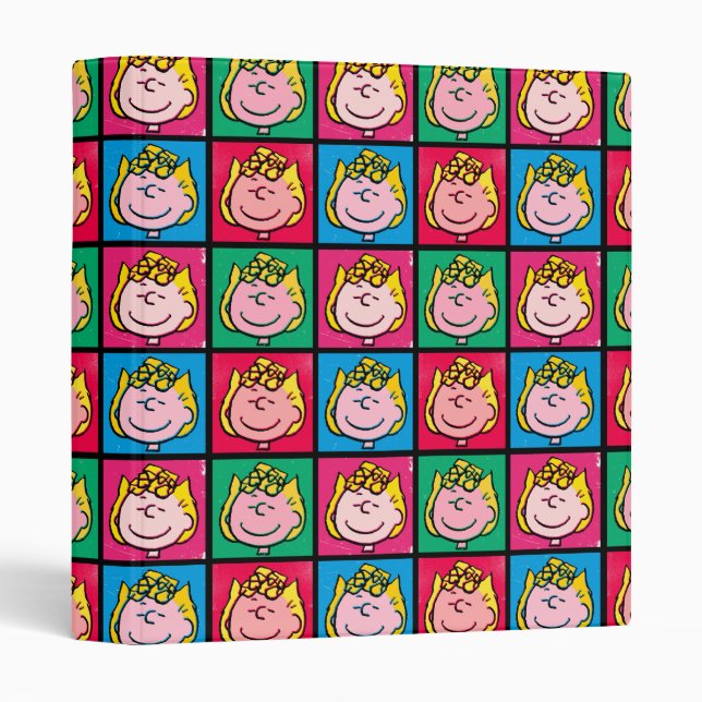 Pop Art Sally | Mod for You Pattern 3 Ring Binder (Front/Spine)