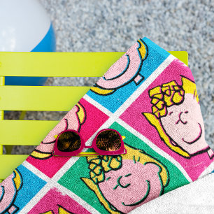 Pop Art Sally Mod for You Pattern Beach Towel