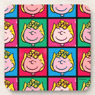 Pop Art Sally Mod for You Pattern Beverage Coaster