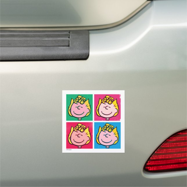 Pop Art Sally | Mod for You Pattern Car Magnet (In Situ)