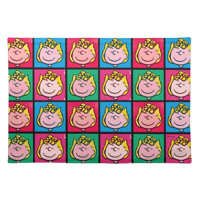 Pop Art Sally | Mod for You Pattern Cloth Placemat (Front)