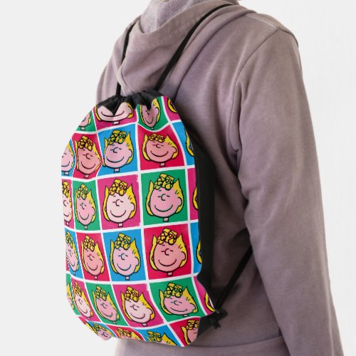 Pop Art Sally  Mod for You Pattern Drawstring Bag