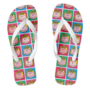 Pop Art Sally Mod for You Pattern Flip Flops