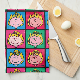 Pop Art Sally Mod for You Pattern Kitchen Towel